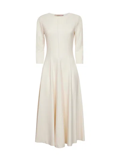 Blanca Vita Butter Stretch Jersey Asia Flared Midi Dress
