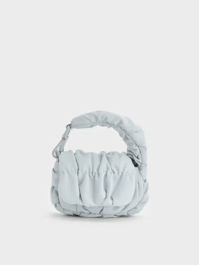 Charles & Keith - Klio Nylon Ruched Micro Bag Charm