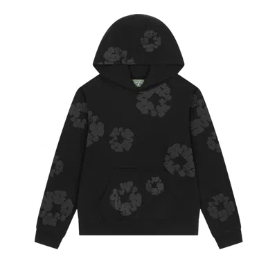 Pre-owned Denim Tears Mono Wreath Hoodie 'black' | Men's Size Xl