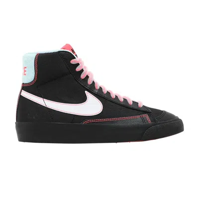 Pre-owned Nike Blazer Mid '77 Gs 'black Atomic Pink' | Kid's Size 6