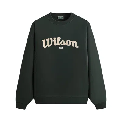 Pre-owned Kith X Wilson Nelson Crewneck 'stadium' | Green | Men's Size Xl