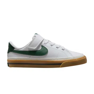 Pre-owned Nike Court Legacy Ps 'white Fir Gum' | Kid's Size 3