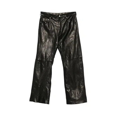 Pre-owned Rick Owens Lambskin Geth Jeans 'black' | Men's Size 34
