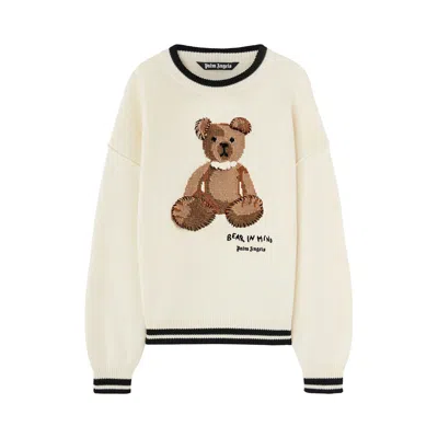 Pre-owned Palm Angels Bear In Mind Sweater 'off White' | Men's Size Xs