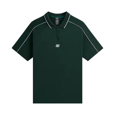 Pre-owned Kith X Wilson Doherty Zip Front Polo 'stadium' | Green | Men's Size L