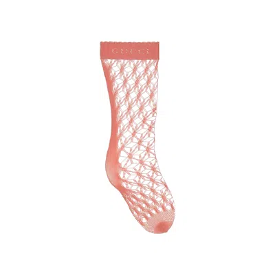 Pre-owned Gucci Fishnet Ankle Socks 'pink' | Women's Size M