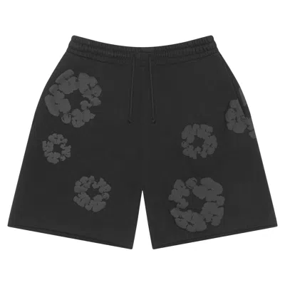 Pre-owned Denim Tears Mono Wreath Sweatshorts 'black' | Men's Size S