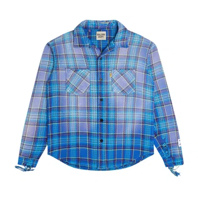 Pre-owned Gallery Dept. Marley Flannel Shirt 'blue Multicolor' | Men's Size L