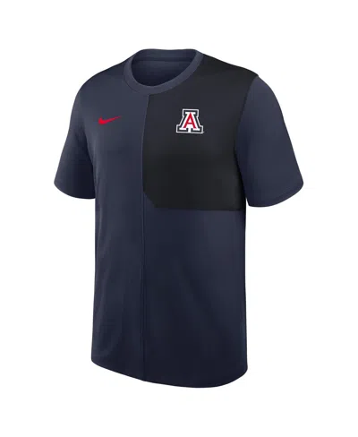 Nike Arizona Sideline Coach  Men's Dri-fit College Top In Blue