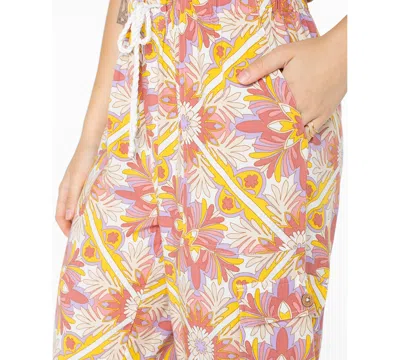 Roxy Juniors' Precious Cargo Printed Wide-leg Pants