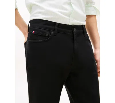 Tommy Hilfiger Men's Slim-straight Denton Jeans In Black