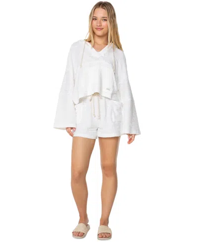 Roxy Rich Coast Hoodie In White