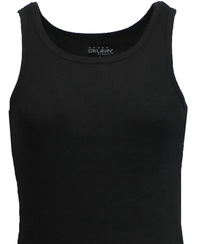 Galaxy By Harvic Men's 5-pack Heavyweight Ribbed Tank Top In Multi