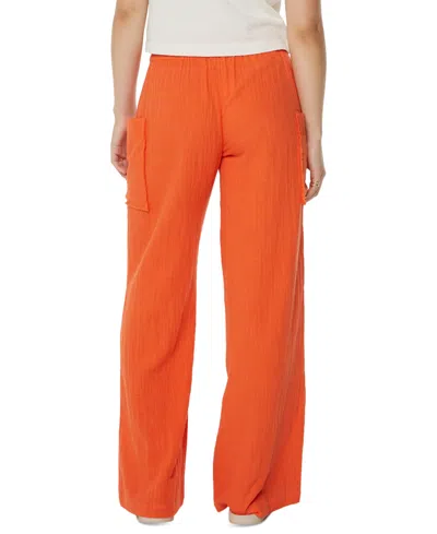 Roxy Juniors' Sea Goldie Wide-leg Cotton Pants