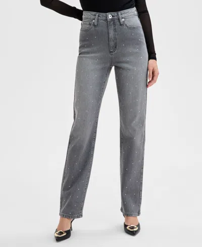 Inc International Concepts Women's Embellished High Rise Jeans, Exclusively At Macy's
