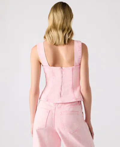 Steve Madden Women's Denim Peplum Top