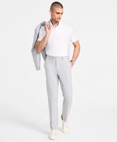 Alfani Men's Slim-fit Plaid Suit Pants, Created For Macy's