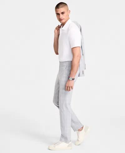 Alfani Men's Slim-fit Plaid Suit Pants, Created For Macy's