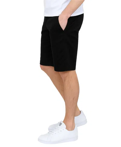 Galaxy By Harvic Men's Flex Stretch Chino Shorts In Black