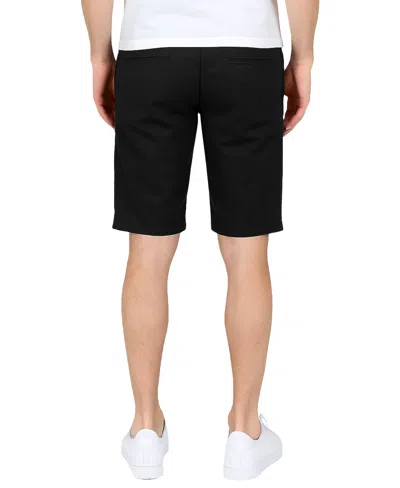 Galaxy By Harvic Men's Flex Stretch Chino Shorts In Black