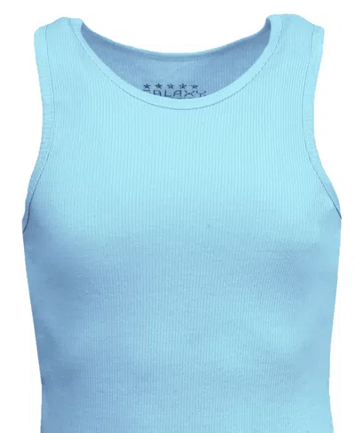 Galaxy By Harvic Men's 2-pack Heavyweight Ribbed Tank Top In Blue