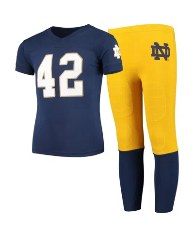Wes & Willy Notre Dame Fighting Irish Big Boys And Girls Pajama Set In Multi