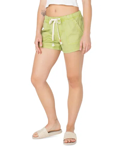 Roxy Lil Trooper Drawstring Shorts In Green