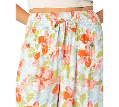 Roxy Sunset Daze Wide Leg Pants In White