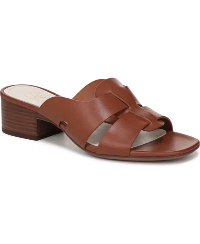Franco Sarto Women's Nuala Open Toe Block Heel Slide Sandals