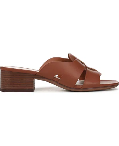 Franco Sarto Women's Nuala Open Toe Block Heel Slide Sandals