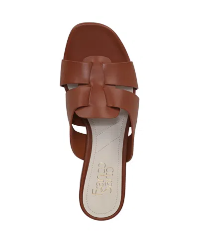 Franco Sarto Women's Nuala Open Toe Block Heel Slide Sandals