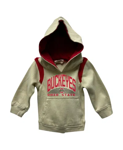 Wes & Willy Wes Willy Baby Boys And Girls Ohio State Buckeyes Colorblock Pullover Hoodie And Sweatpants Set In Red