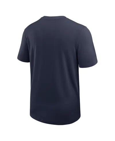 Jordan Men's Navy North Carolina Tar Heels 2025 Sideline Uv Performance Coach T-shirt In Blue