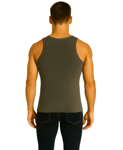 Galaxy By Harvic Men's Heavyweight Ribbed Tank Top