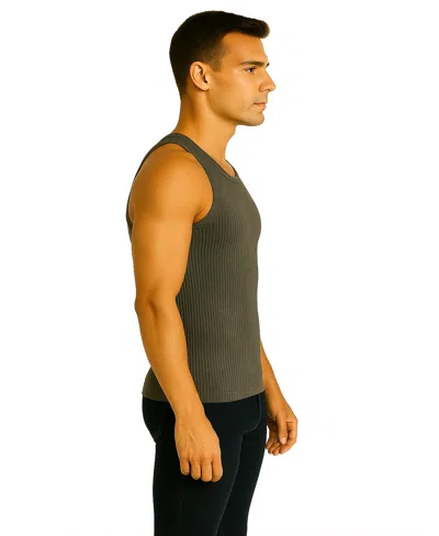 Galaxy By Harvic Men's Heavyweight Ribbed Tank Top