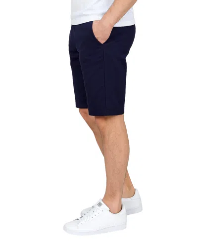 Galaxy By Harvic Men's Flex Stretch Chino Shorts In Blue