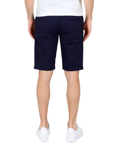 Galaxy By Harvic Men's Flex Stretch Chino Shorts In Blue