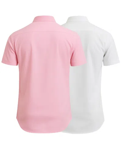Galaxy By Harvic Men's 2-pack Slim Fit Button-down Dress Shirt