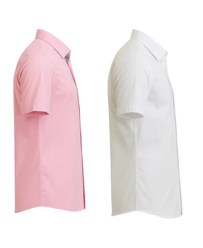 Galaxy By Harvic Men's 2-pack Slim Fit Button-down Dress Shirt