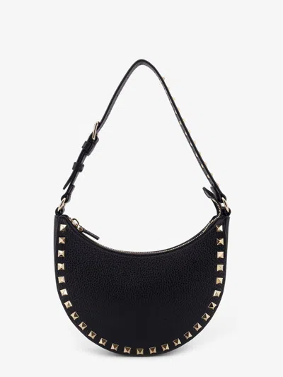 Valentino Rockstud Leather Mini Hobo Bag