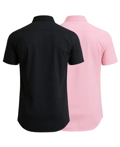 Galaxy By Harvic Men's 2-pack Slim Fit Button-down Dress Shirt