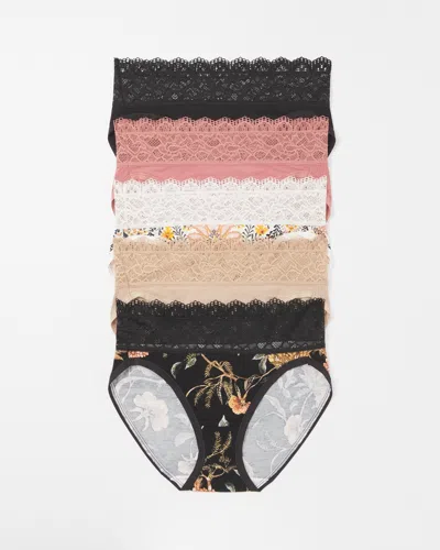Soma 5-pack Women's Embraceable High-leg Panty With Lace Size 2xl |