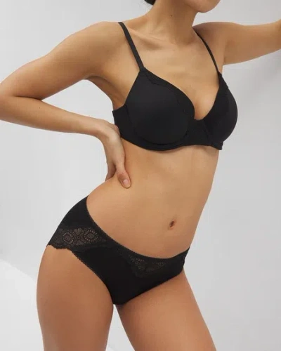 Soma Women's Embraceable Hipster Panty Crochet Lace In Black Size Small |