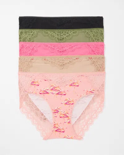 Soma 5-pack Women's Embraceable Lace Hipster Size Large |