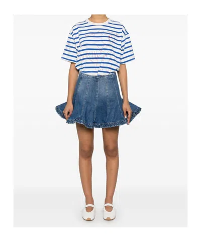 Msgm Denim Mini Skirt