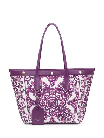 Dolce & Gabbana Shopping Canvas St+vit.all In Purple