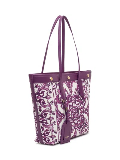Dolce & Gabbana Shopping Canvas St+vit.all In Purple