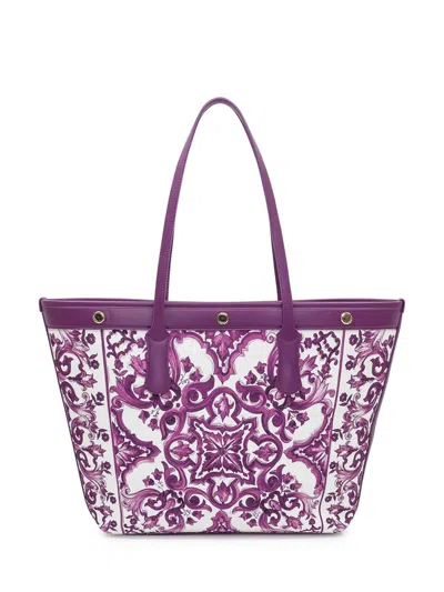 Dolce & Gabbana Shopping Canvas St+vit.all In Purple