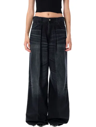 Haikure Candy High-rise Wide-leg Jeans In Black