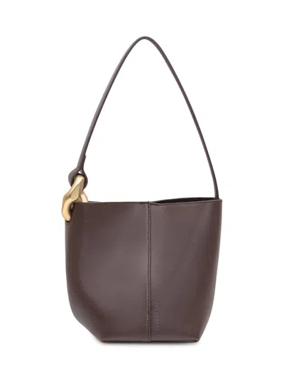 Jw Anderson J. W. Anderson The Jwa Corner Small Bucket In Brown